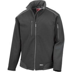 Kurtka Result Softshell Ripstop. Czarne kurtki damskie RESULT, m, bez wzorów, z elastanu, bez kaptura. Za 201.45 zł.
