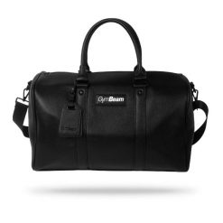Torba na siłownię ze skóry PU 43 l czarna Urban Duffle. Czarne torby sportowe GYMBEAM, bez wzorów, z poliesteru, duże. Za 212.90 zł.