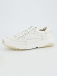 Paul Green Skórzane sneakersy w kolorze białym rozmiar: 40,5. Białe obuwie sportowe damskie Paul Green, bez zapięcia. Za 427.07 zł.