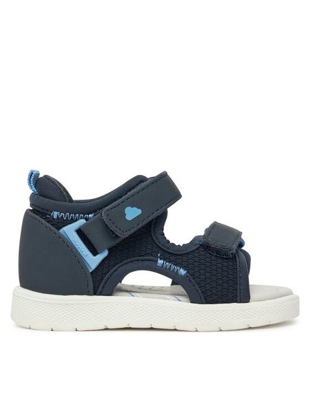 Mayoral Sandały 41680 Granatowy. Niebieskie sandały chłopięce Mayoral, ze skóry, bez zapięcia. Za 189.99 zł.