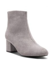 Jenny Fairy Botki CLEMENTINE WS20307-06 Szary. Szare botki damskie Jenny Fairy, z materiału, bez obcasa, na słupku, bez zapięcia. Za 129.99 zł.