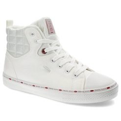 Białe Sneakersy Cross Jeans Ocieplane Buty Damskie. Białe obuwie sportowe damskie Cross Jeans, na wiosnę, z jeansu, bez zapięcia. Za 149.00 zł.