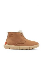 Sorel Skórzane botki "Sorel Explorer" w kolorze karmelowym rozmiar: 36. Brązowe botki damskie Sorel, z materiału, bez obcasa, bez zapięcia. Za 316.95 zł.