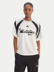 Adidas T-Shirt House Of Tiro KB6126 Biały Regular Fit. Białe t-shirty damskie Adidas, l, bez wzorów, z syntetyku, bez kołnierzyka. Za 179.99 zł.