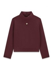 Guess Kids Sweter 183844 Czerwony Classic Fit. Czerwone swetry dziewczęce Guess Kids, z aplikacjami, bez kołnierzyka, bez ramiączek. Za 234.99 zł.