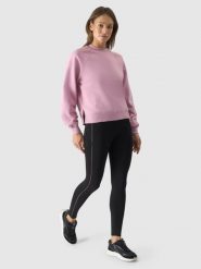 4F Legginsy dzianinowe damskie - czarne M. Czarne legginsy damskie 4F, m, bez wzorów, z dzianiny. W wyprzedaży za 79.99 zł.