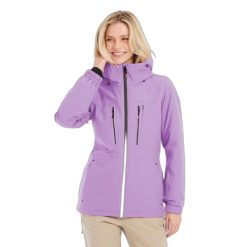 Damska kurtka narciarska Protest Beverly. Fioletowe kurtki damskie Protest, na zimę, bez wzorów, bez kaptura. Za 878.00 zł.