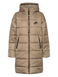 Nike Sportswear Płaszcz zimowy w kolorze khaki rozmiar: M. Brązowe płaszcze damskie Nike Sportswear, na zimę, m, bez wzorów, z puchu, bez kaptura. Za 307.46 zł.
