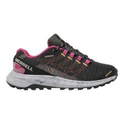 Buty do biegania damskie Merrell Fly Strike. Czarne obuwie sportowe damskie Merrell, z materiału, bez zapięcia, do biegania. Za 525.00 zł.