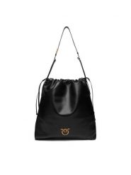 PINKO Torebka Slouchy Extra Ai 25-26 PLTT 104364 A0QO Czarny. Czarne torebki klasyczne damskie Pinko, ze skóry, bez dodatków. Za 1,849.00 zł.