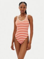 Tommy Hilfiger Strój kąpielowy UW0UW05894 Pomarańczowy. Brązowe stroje jednoczęściowe Tommy Hilfiger, bez wzorów, z syntetyku. Za 239.99 zł.