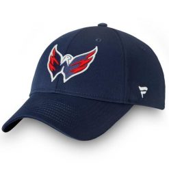 Czapka Fanatics NHL Hockey Capitals w kolorze granatowym (jeden rozmiar). Niebieskie czapki z daszkiem damskie FANATICS, bez wzorów. Za 173.78 zł.