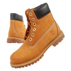 Buty trekkingowe damskie TIMBERLAND 6. Brązowe obuwie trekkingowe damskie Timberland, z nubiku, bez zapięcia. Za 799.00 zł.