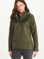 Marmot Kurtka funkcyjna "PreCip Eco" w kolorze khaki rozmiar: XL. Brązowe kurtki sportowe damskie Marmot, xl, bez wzorów, z materiału, bez kaptura. Za 245.38 zł.