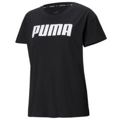 Koszulka damska Puma Rtg Logo Tee. Czarne koszulki damskie Puma, s, bez wzorów, bez kołnierzyka, bez ramiączek. Za 69.00 zł.