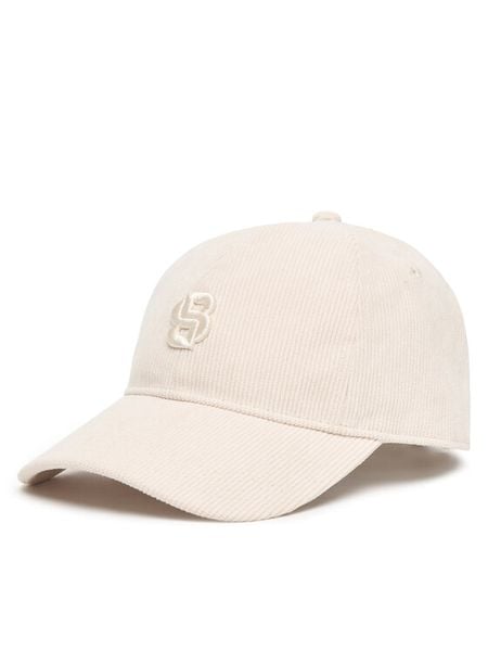 BOSS Czapka z daszkiem 50544419 Biały. Białe czapki z daszkiem damskie Boss, bez wzorów, z poliesteru. Za 209.99 zł.