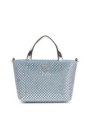 Guess Torebka 181093 Błękitny. Niebieskie torebki wieczorowe damskie Guess, z aplikacjami, z materiału, bez dodatków. Za 589.99 zł.
