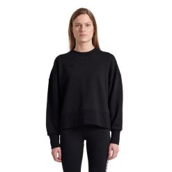 Bluza damska Arena Oversized Crew Neck. Czarne bluzy damskie Arena, s, bez wzorów, z bawełny, bez kaptura. Za 274.99 zł.
