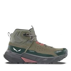 Damskie buty trekkingowe Salewa Pedroc Leather ID Ptx. Brązowe obuwie trekkingowe damskie Salewa, ze skóry, bez zapięcia. Za 703.00 zł.