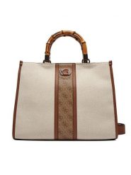 Guess Torebka Kerima (Ag) HWAG93 37220 Écru. Torebki klasyczne damskie Guess, z materiału, bez dodatków. Za 489.99 zł.