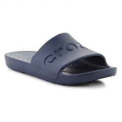 Kapcie Crocs Crocs Slide Dorosłych. Niebieskie kapcie damskie Crocs, z materiału. Za 139.99 zł.