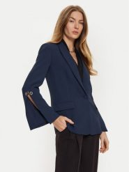 TWINSET Marynarka 242TP2350 Granatowy Regular Fit. Niebieskie marynarki i żakiety damskie Twinset, bez wzorów, z syntetyku. Za 1,019.00 zł.