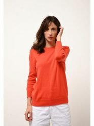 Just Cashmere Kaszmirowy sweter "Janice" w kolorze pomarańczowym rozmiar: M. Pomarańczowe swetry klasyczne damskie Just Cashmere, m, z kaszmiru, bez kołnierzyka. Za 347.99 zł.