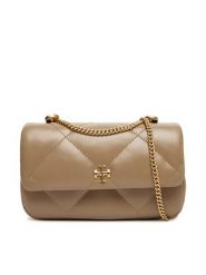 Tory Burch Torebka Mini Kira Diamond 154710 Beżowy. Brązowe torebki wieczorowe damskie Tory Burch, bez wzorów, ze skóry, bez dodatków. Za 1,719.00 zł.