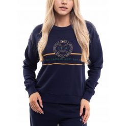 Bluza Damska Fila bez Kaptura Bawełniana Sportowa Wygodna Sweter roz. M. Niebieskie bluzy damskie Fila, m, bez wzorów, z bawełny, bez kaptura. Za 184.00 zł.
