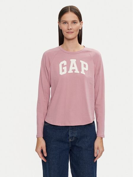 Gap Bluzka 534389-01 Różowy Relaxed Fit. Czerwone bluzki damskie GAP, xs, bez wzorów, z bawełny, bez kołnierzyka, bez ramiączek. Za 129.99 zł.