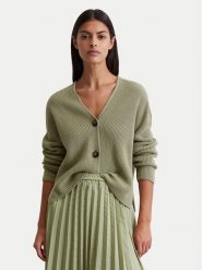 Marc O'Polo Kardigan 506 6059 61069 Zielony Relaxed Fit. Zielone kardigany damskie Marc O'Polo, m, bez wzorów, z bawełny. Za 519.99 zł.