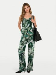 ONLY Kombinezon Nova 15352529 Zielony Regular Fit. Zielone sukienki damskie Only, bez wzorów, z wiskozy, bez ramiączek. Za 139.99 zł.