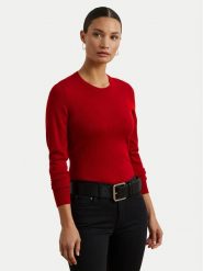 LAUREN RALPH LAUREN Sweter 200919114016 Czerwony Slim Fit. Czerwone swetry klasyczne damskie Lauren Ralph Lauren, xs, z bawełny, bez kołnierzyka. Za 669.99 zł.