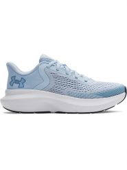 Under Armour Buty w kolorze błękitnym do biegania rozmiar: 42,5. Niebieskie obuwie sportowe damskie Under Armour, z materiału, bez zapięcia, do biegania. Za 209.82 zł.