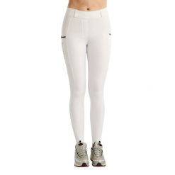 Damskie legginsy jeździeckie z pełną przyczepnością Montar Gloria Caviar Tape. Białe legginsy damskie MONTAR, l, bez wzorów, z elastanu. Za 426.00 zł.