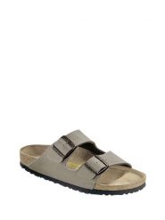 Birkenstock Klapki "Arizona" w kolorze szarym rozmiar: 36. Szare klapki damskie Birkenstock, bez wzorów, z otwartym noskiem, bez obcasa, bez zapięcia. Za 311.12 zł.