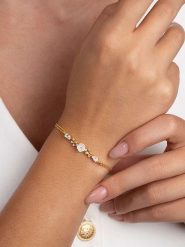 Lodie Silver Srebrna bransoletka z elementami ozdobnymi rozmiar: onesize. Szare bransoletki damskie Lodie Silver, srebrne. Za 86.99 zł.