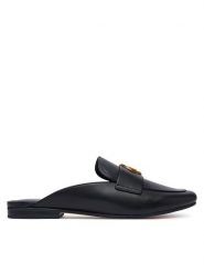 MICHAEL Michael Kors Klapki Mckenzie 40T6MZFP1L Czarny. Czarne klapki damskie MICHAEL Michael Kors, bez wzorów, ze skóry, bez obcasa, bez zapięcia. Za 679.99 zł.