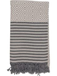 Samimi Chusta hammam w kolorze szarym - 180 x 100 cm rozmiar: onesize. Szare chusty damskie Samimi, bez wzorów, z bawełny. Za 52.99 zł.