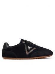 Guess Sneakersy Relli FLTREL SUE12 Czarny. Czarne obuwie sportowe damskie Guess, ze skóry, bez zapięcia. Za 544.99 zł.