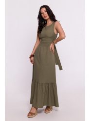 Be Wear Sukienka w kolorze khaki rozmiar: M. Brązowe sukienki damskie Be Wear, bez wzorów, bez ramiączek. Za 211.81 zł.