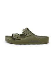 SABOKETS Klapki w kolorze khaki rozmiar: 42. Brązowe klapki damskie SABOKETS, bez wzorów, z otwartym noskiem, bez obcasa, bez zapięcia. Za 149.45 zł.