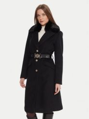 Guess Płaszcz przejściowy W5BL25 W2672 Czarny Regular Fit. Czarne płaszcze damskie Guess, s, z aplikacjami, z syntetyku, bez kaptura. Za 749.99 zł.