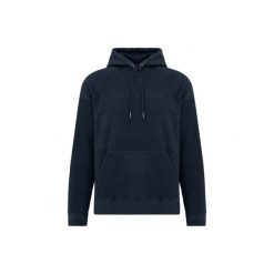 Oversizowa bluza z kapturem z mikropolaru z recyklingu Kariban. Niebieskie bluzy damskie KARIBAN, m, bez wzorów, z bawełny, z kapturem. Za 125.00 zł.
