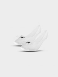 4F Skarpetki casual no-show (2-pack) damskie - białe 39-42. Białe skarpetki damskie 4F, bez wzorów, z bawełny. Za 39.99 zł.