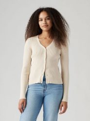 Levi's Kardigan w kolorze kremowym rozmiar: M. Brązowe kardigany damskie Levi's, m, bez wzorów, ze splotem. Za 100.45 zł.