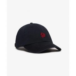 Damska czapka z daszkiem Superdry Sd Embroidered. Niebieskie czapki z daszkiem damskie Superdry, bez wzorów. Za 153.70 zł.
