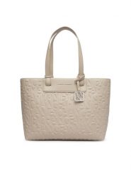 Armani Exchange Torebka XW001481 AF15774 U6208 Beżowy. Brązowe shopper bag Armani Exchange, bez wzorów, ze skóry, bez dodatków. Za 564.99 zł.
