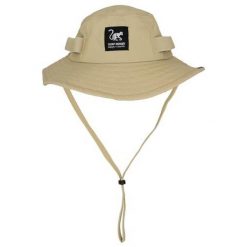 Czapka - UPF50 / wodoodporna - rozmiary S/M i L/XL (piaskowa). Brązowe czapki damskie SURF MONKEY, bez wzorów, z tkaniny. Za 179.95 zł.