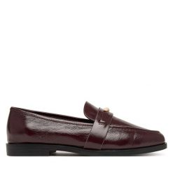 Lordsy Aldo. Czerwone półbuty damskie ALDO, bez wzorów, bez obcasa, bez zapięcia. Za 389.99 zł.